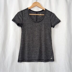 Joe Fresh | Charcoal and Light Gray Striped Tee | US XS